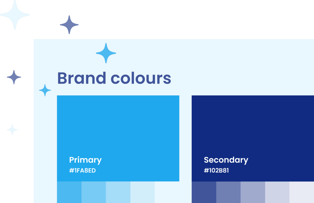 Website design system: rand colours.