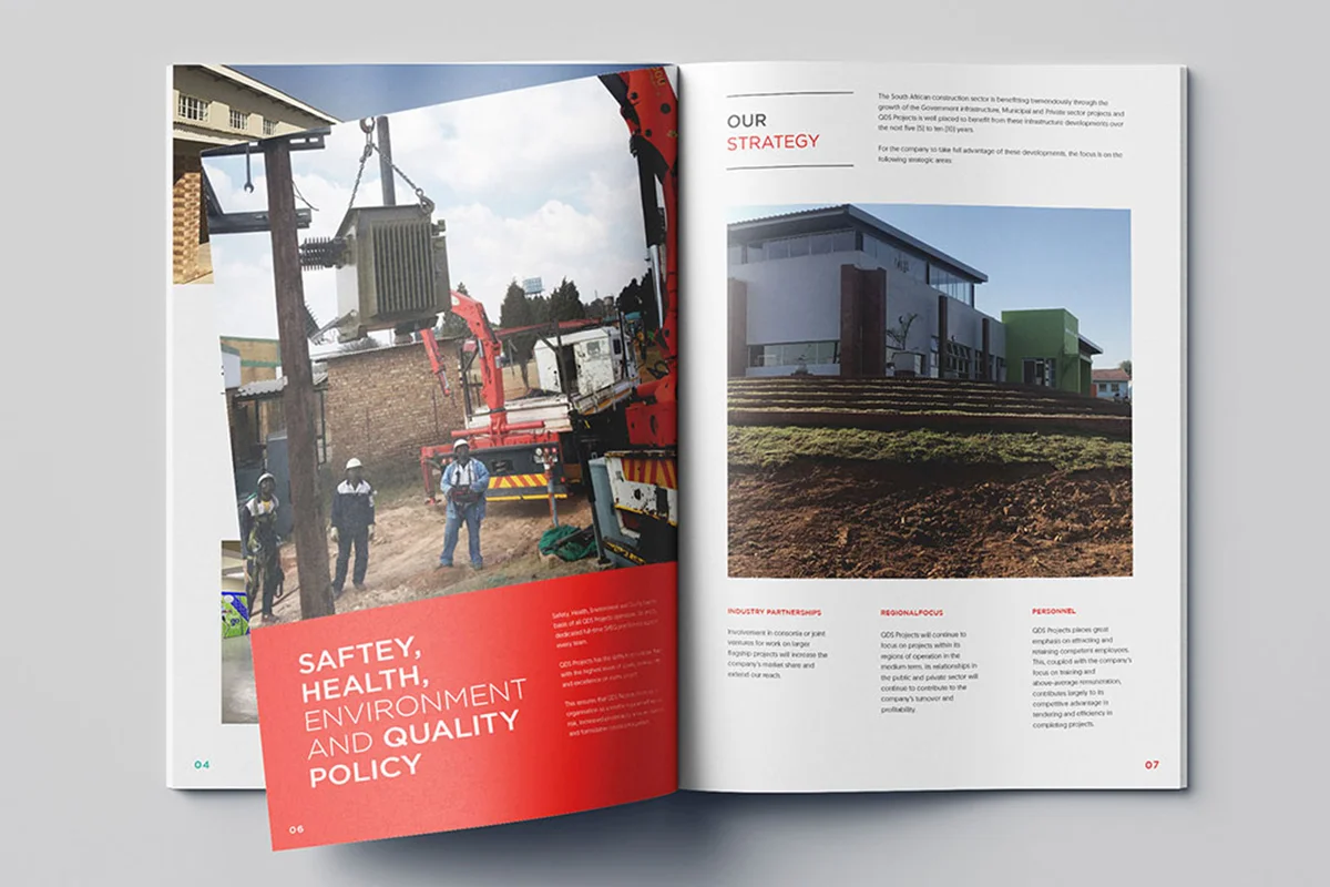 Construction company profile design