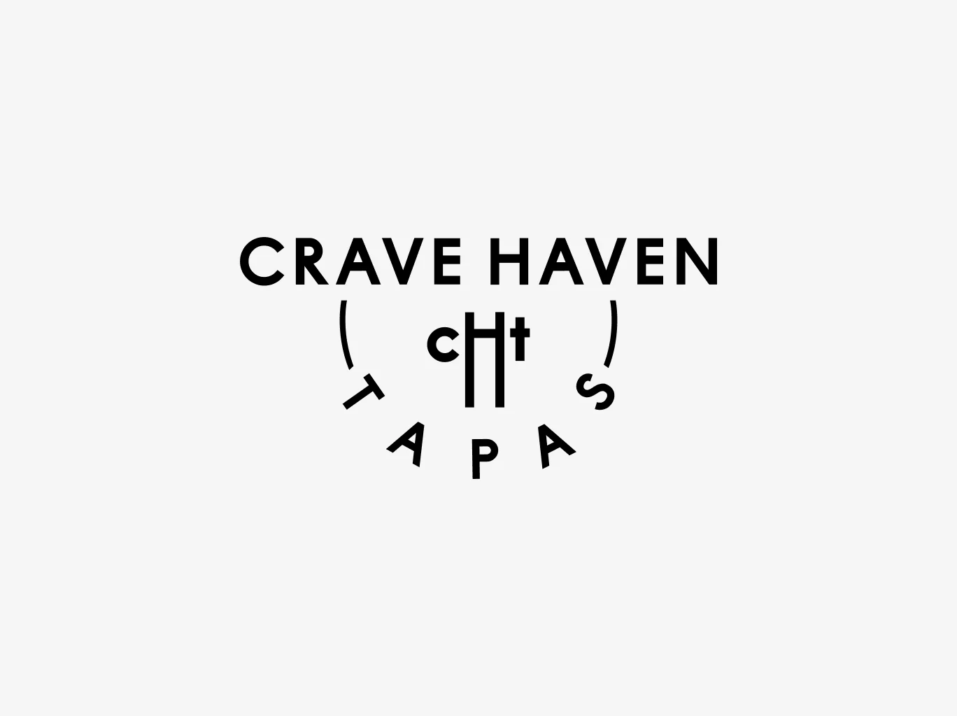 Crave Haven Tapas logo design