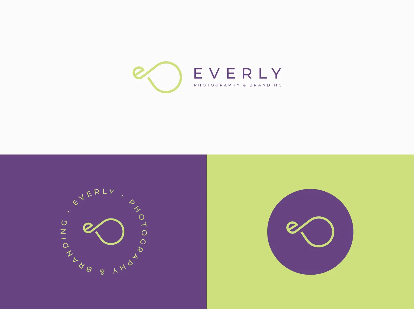Everly Photography & Branding - showing a logo we created for a UK based photographer
