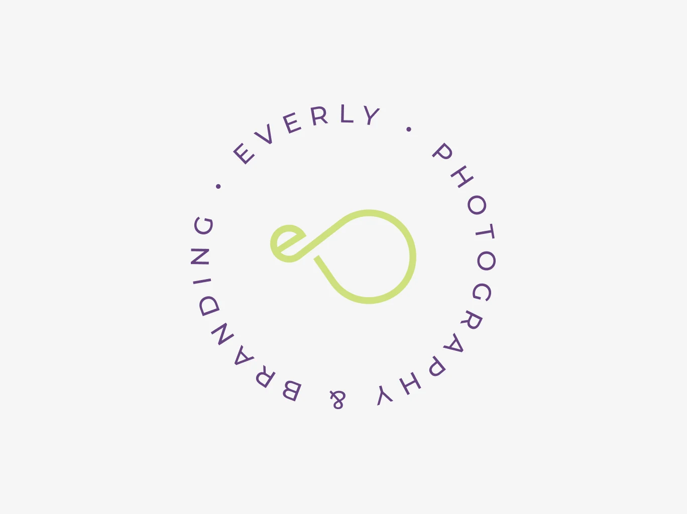 Everly Photography and Branding logo design