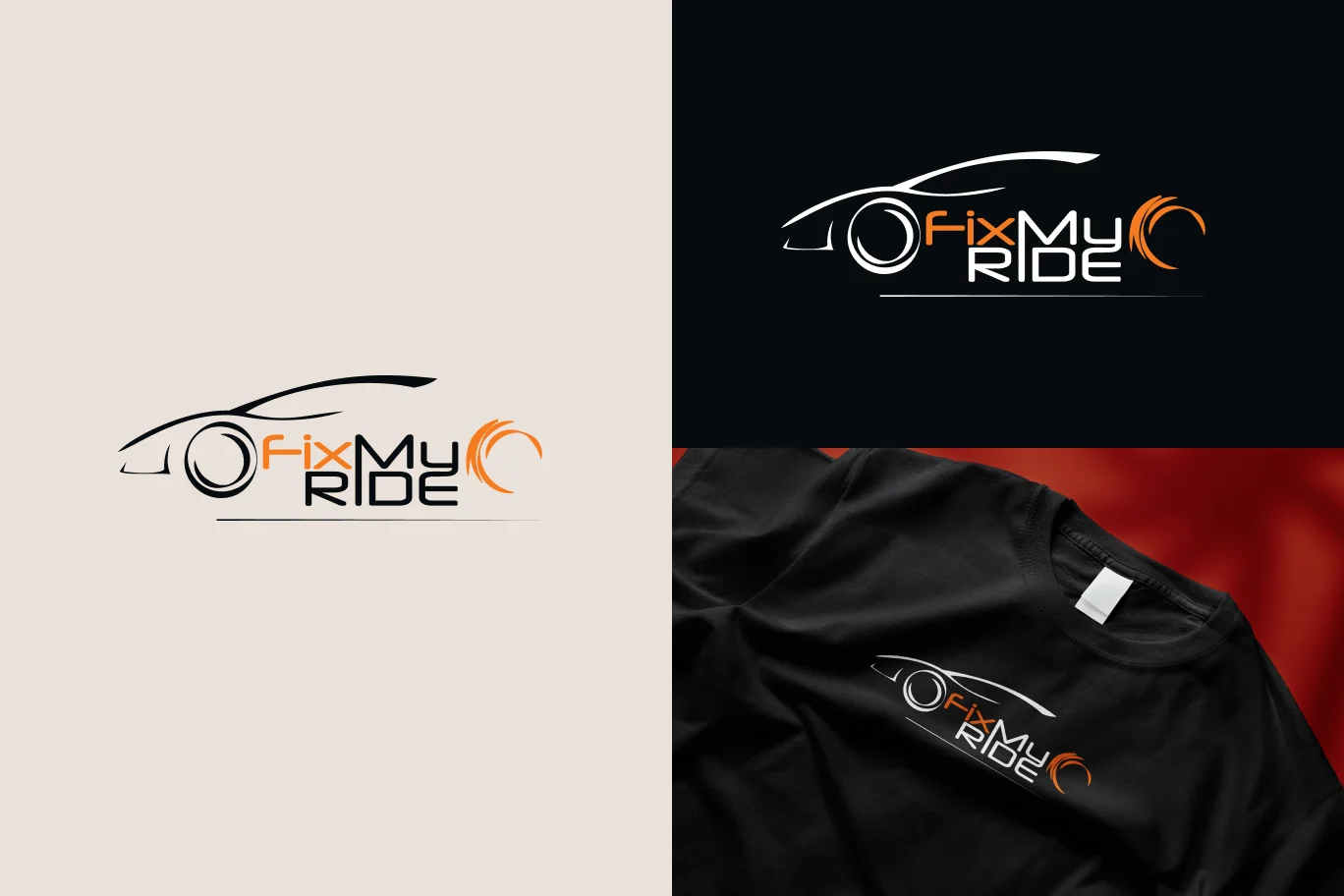 FixMyRide logo design package