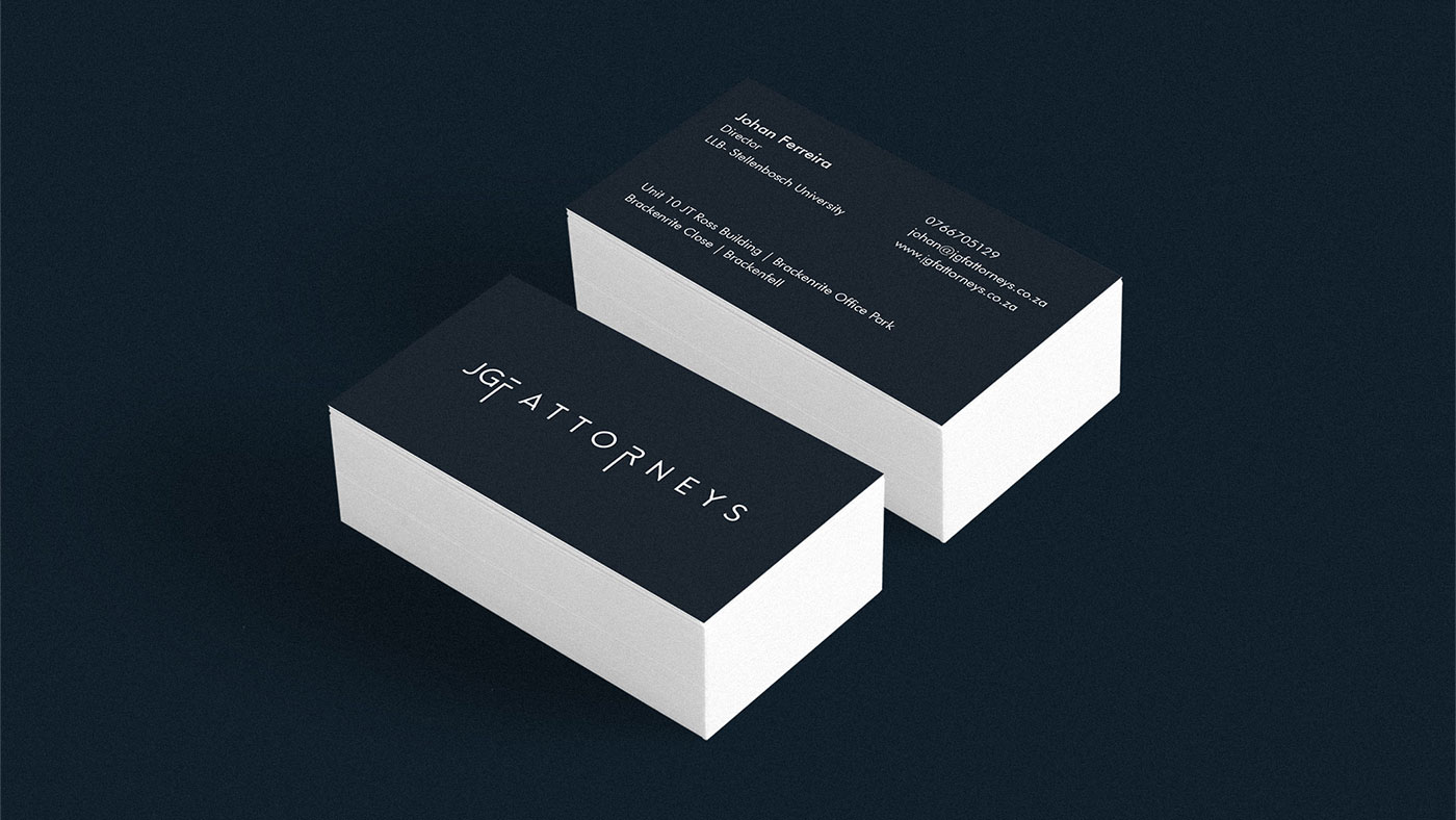 Jgf attorneys business card