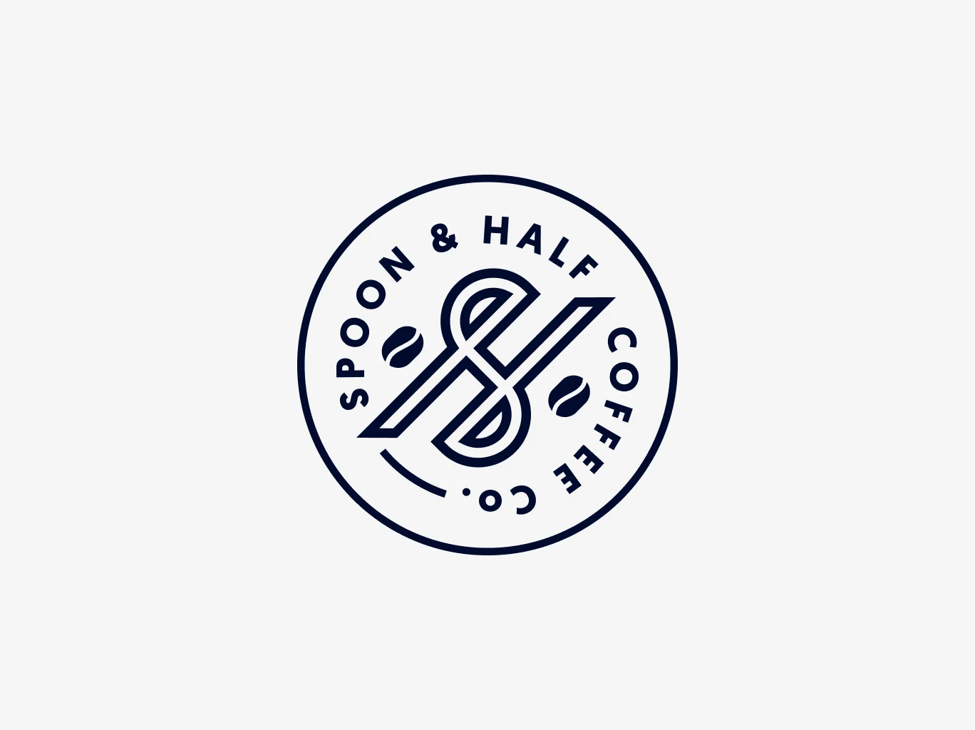 Spoon and Half Coffee Co logo design