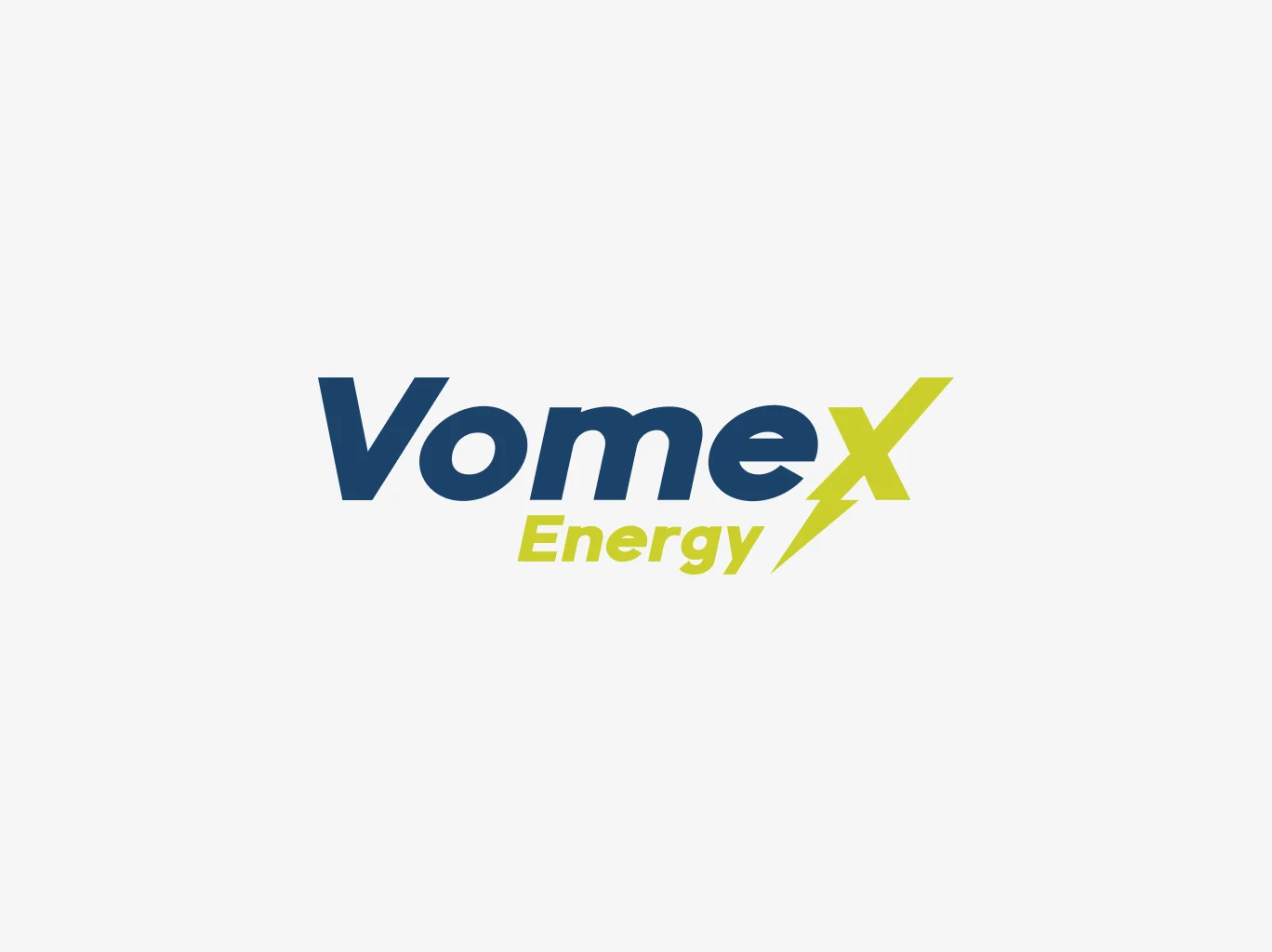 Vomex Energy logo design